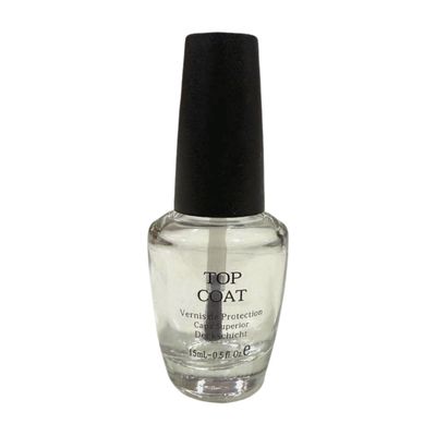 Empty Top Coat Clear  Bottle 0.5oz