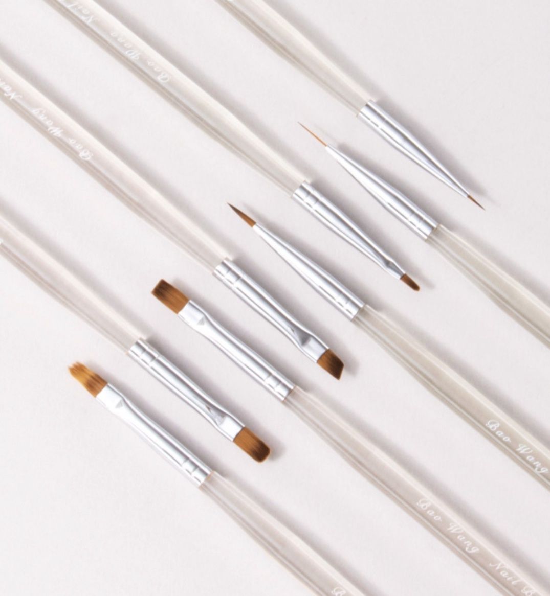 BW White Tea Nail Art Brush Set (8pcs)