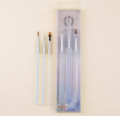 BW Nail Art Brush Set 3pcs