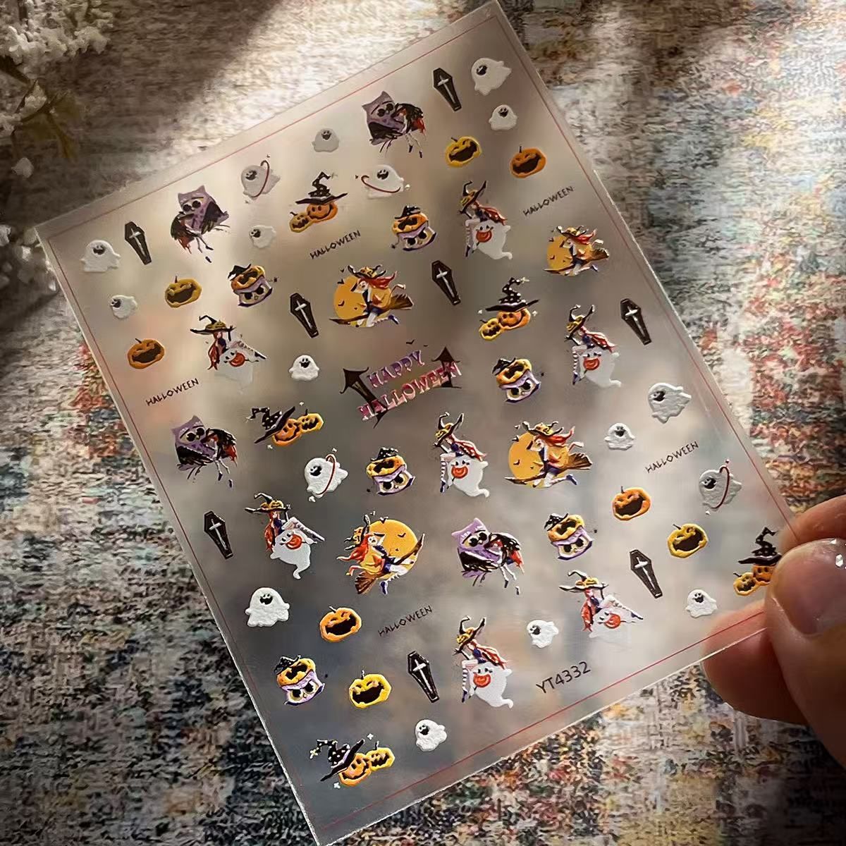 Halloween Nail Art Stickers - YT 4332