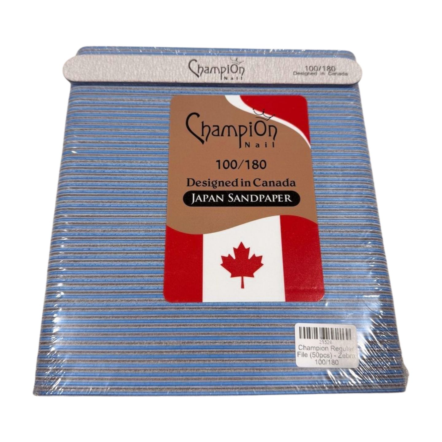 Champion Regular File (50pcs) - Zebra 100/180