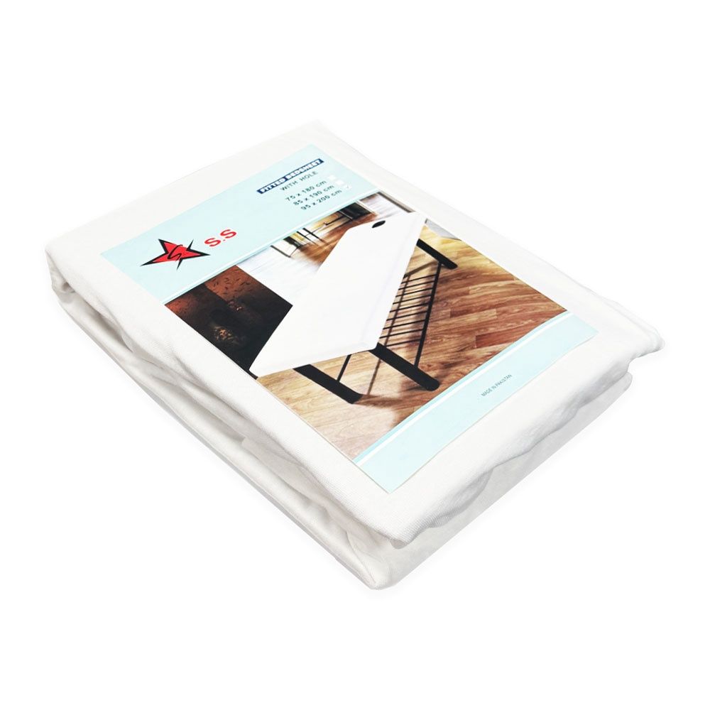Silver Star Fitted Bed Sheet With Hole 75 x 180cm