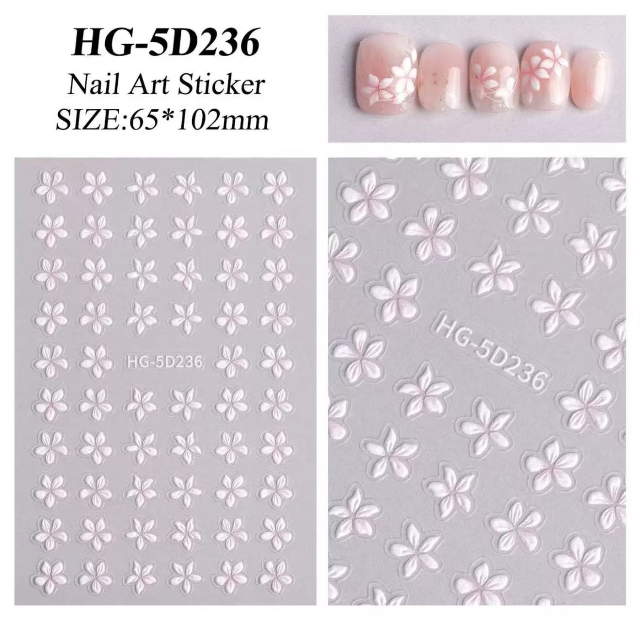 5D Nail Stickers - HG 5D236