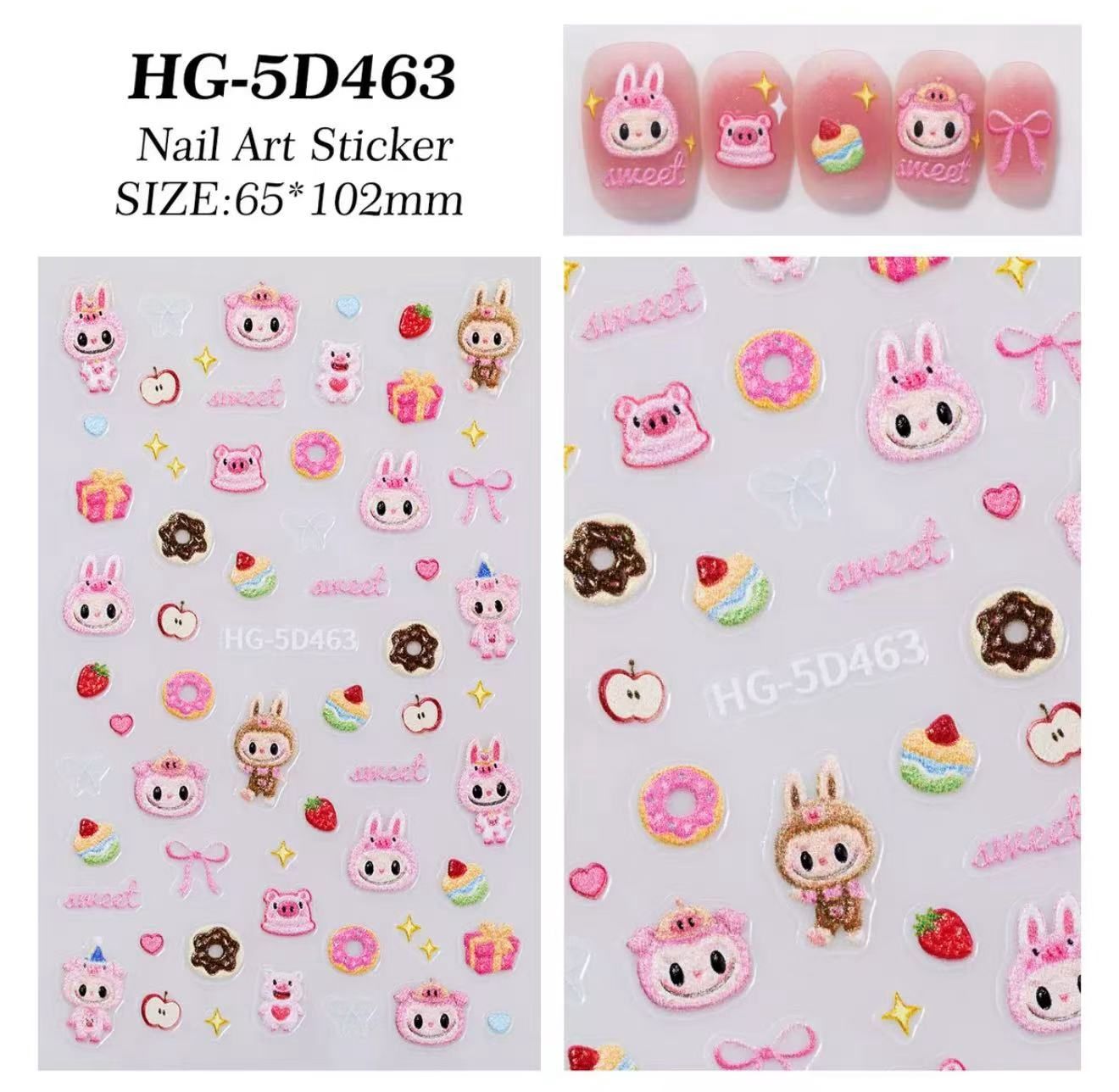 5D Nail Stickers - HG 5D463