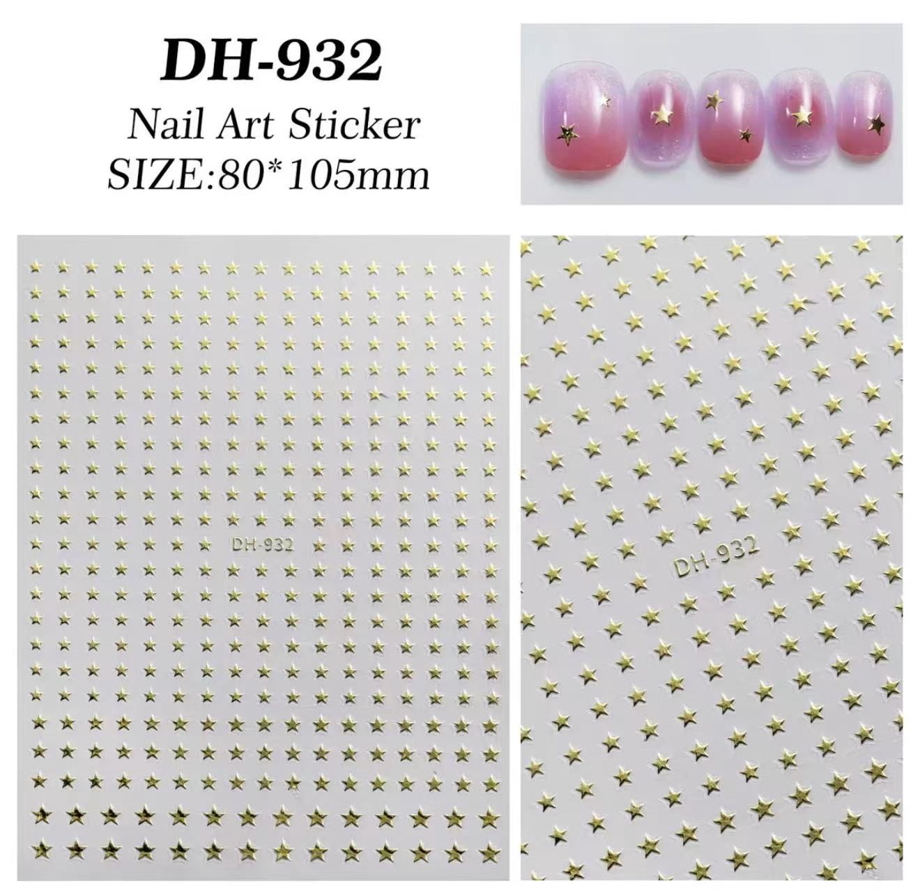 Nail Stickers - DH 932 Gold