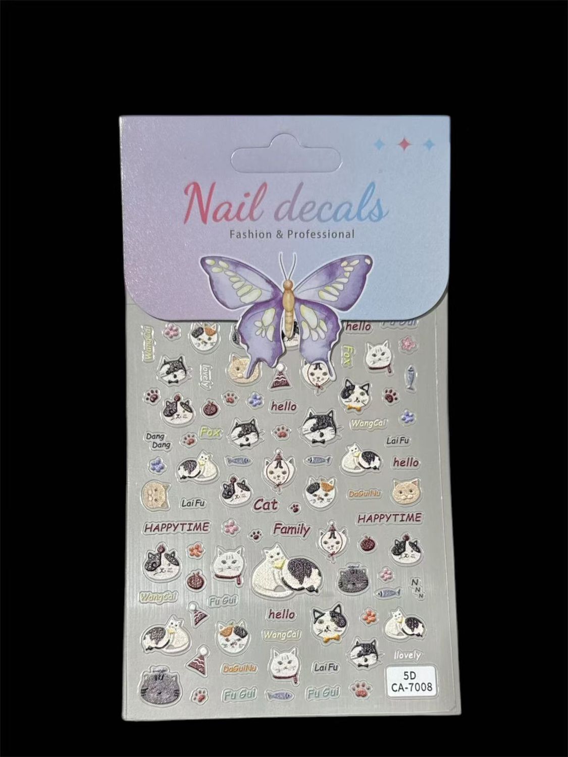 5D Nail Sticker - CA 7008