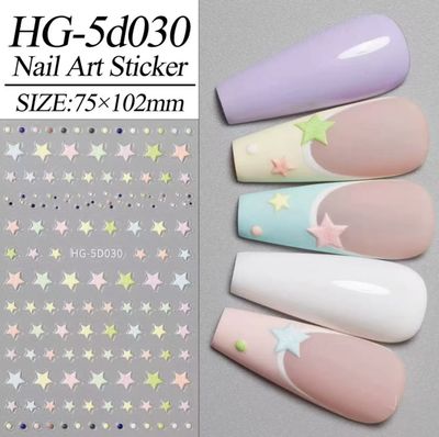 5D Nail Stickers - HG 5D030