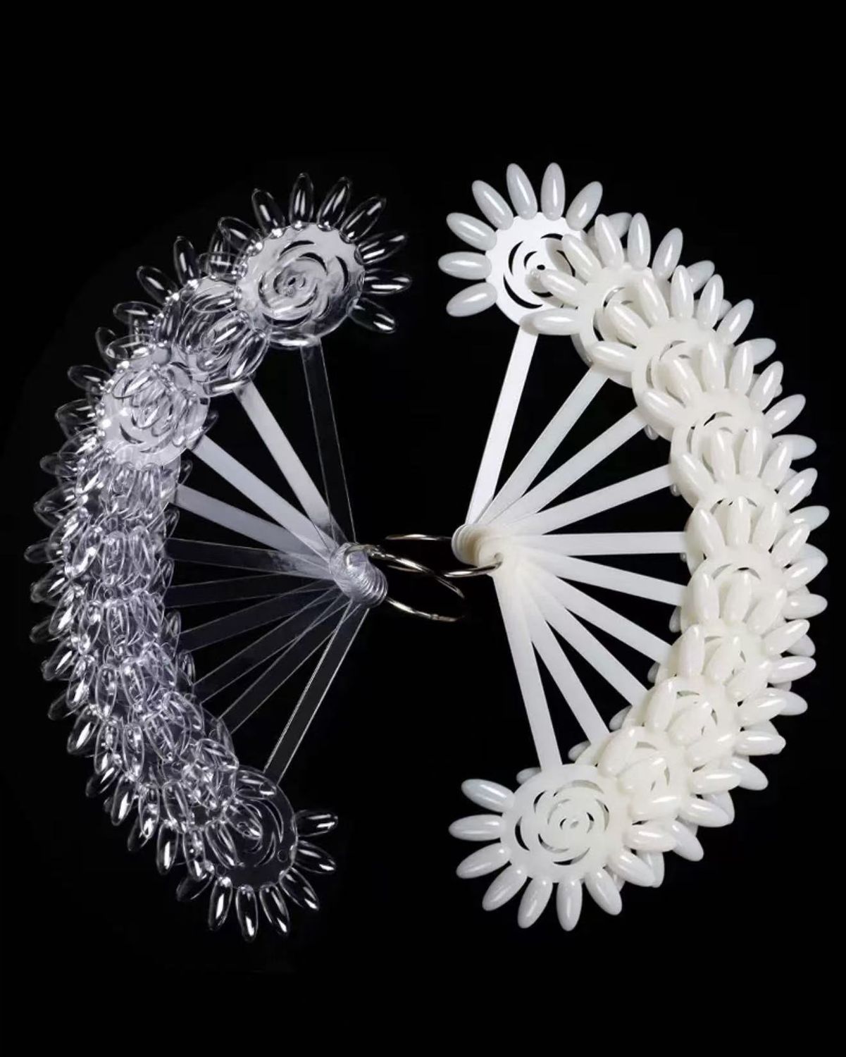 Sunflower With Handle  Nail Color Chart 10pcs/Bag, color: Clear