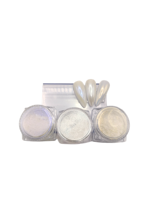 Chrome Mirror Nail Powder  3 Colors/pack