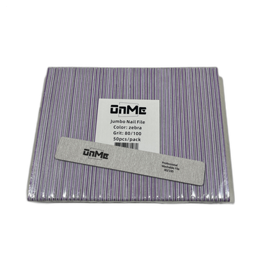 ONME Jumbo File Zebra 80/100 50pcs/Pk