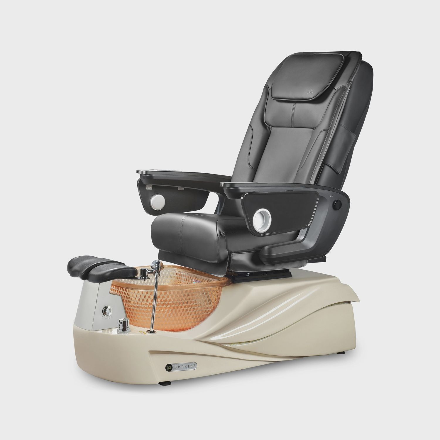 J&amp;A Spa Chair Empress XO (Please call us to order), Base Color:: Bone, Bowl Color:: Gold, Chair Color:: Black