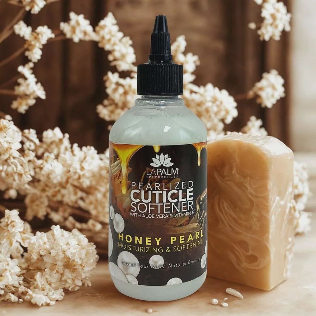 LAPALM Cuticle Softener 8oz, Fragrance: Honey Pearl