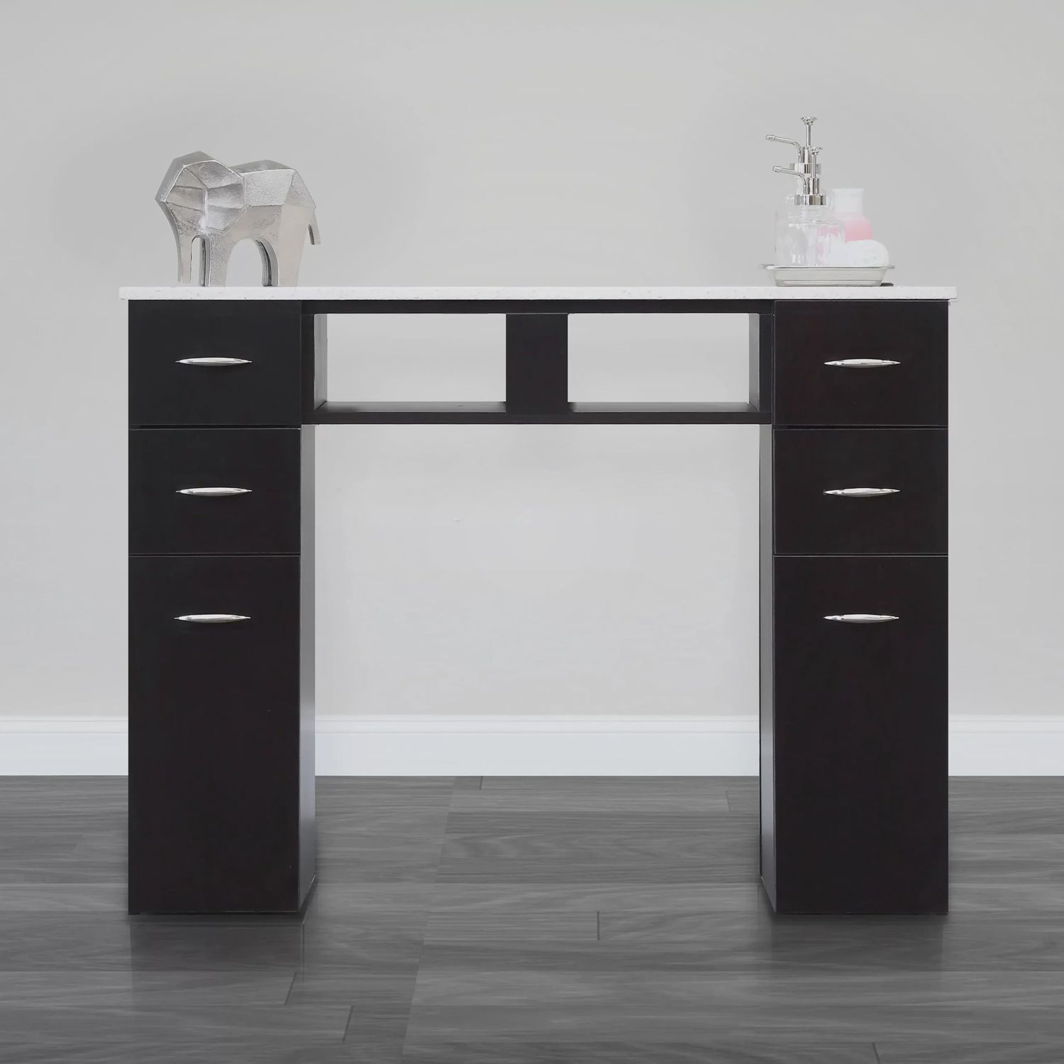 J&amp;A Single Manicure Table  (Please call us to order), color: Walnut