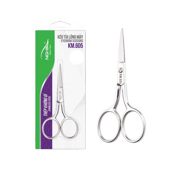 NGHIA Large Blade Eyebrow Scissors KM605