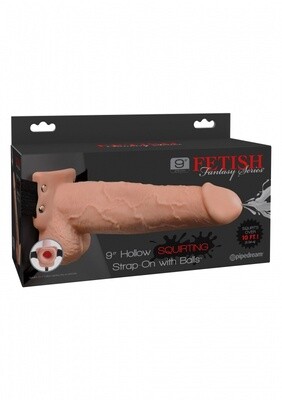 9 inch Hollow Squirting Strap On