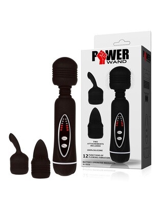 BLACK POWER WAND WITH 2 HEADS