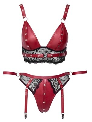 BH set met string Bondage Contelli Rood