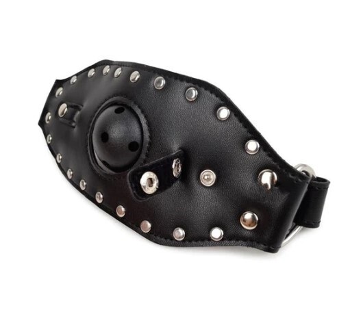 Ballgag met mondmasker Black Passion Labs