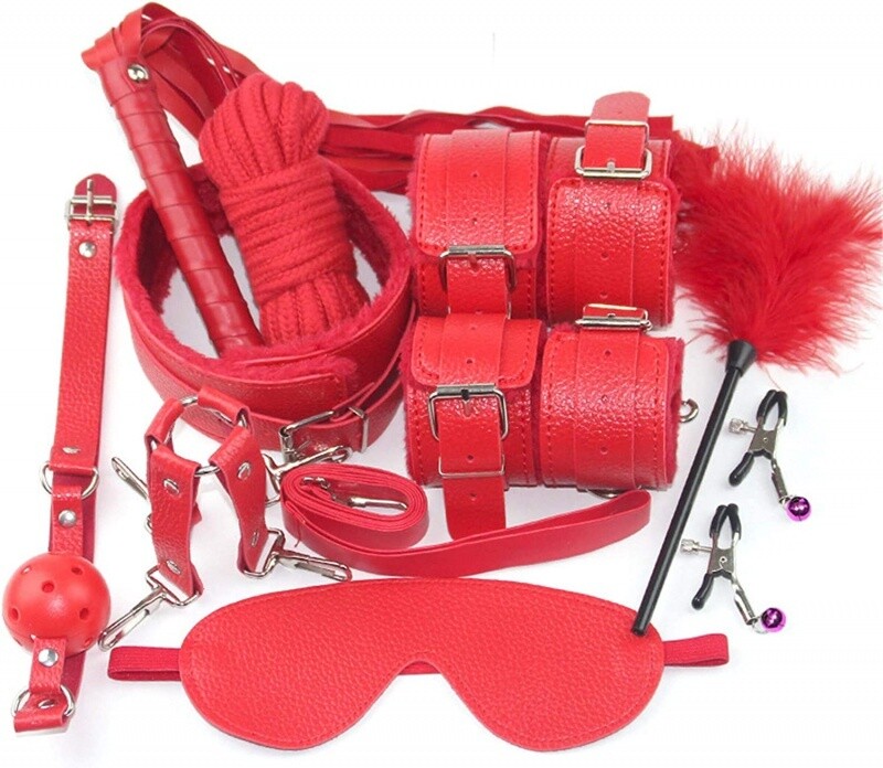 BDSM Set 10 Stuks Rood Private Collectie