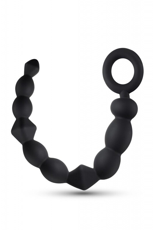 ANAL ADVENTURES PLATINUM SILICONE ANALE KRALEN ZWART