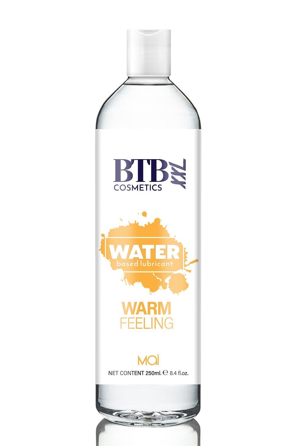 BTB WATER BASED WARM FEELING LUBRICANT 250ML