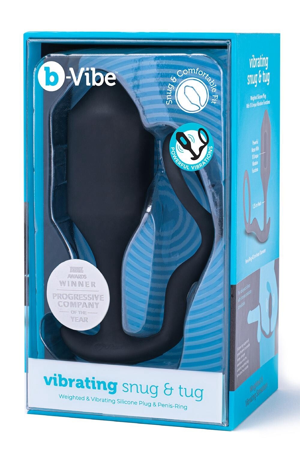 B-VIBE VIBRATING SNUG  en amp TUG XL BLACK