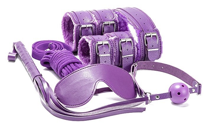 BDSM Fetish Set 7 Stuks Paars Schuldig Speelgoed