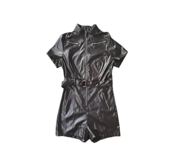 Bodysuit Rits Leather Private Collectie
