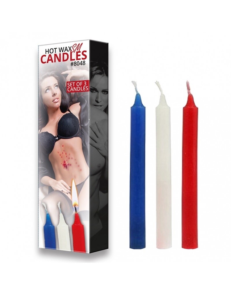 BONDAGE PLAY - HOT WAX SM KAARSEN (3 STUKS)