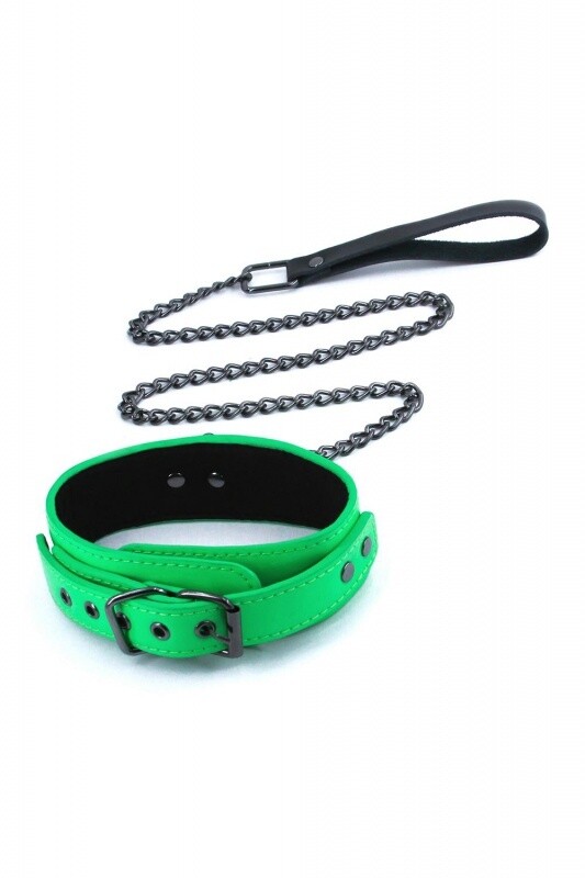 ELECTRA KRAAG  en amp LEASH GROEN