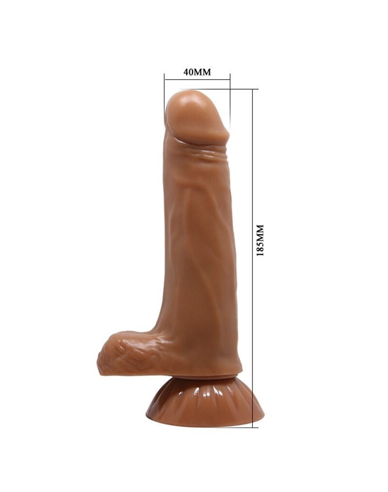 EASTON - ROTERENDE  en amp STOTENDE DILDO - BRUIN