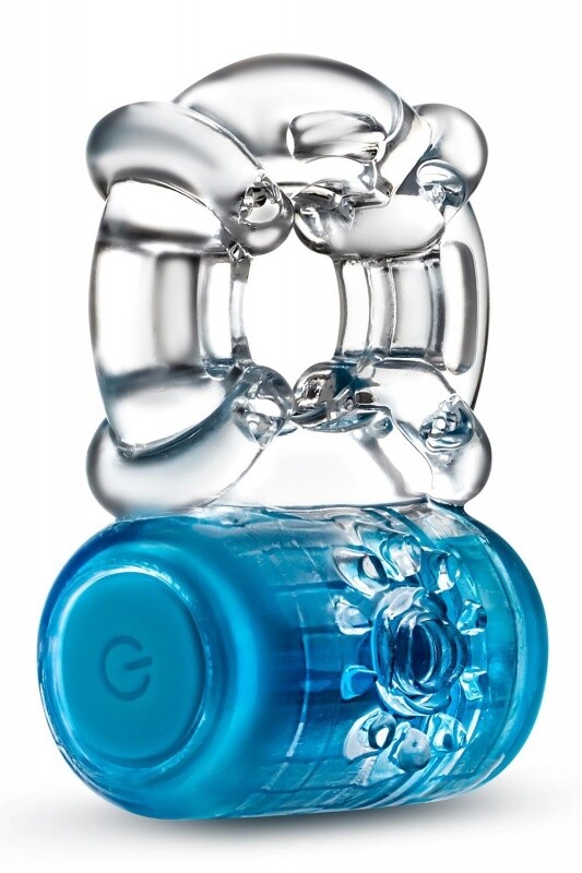 COCKRING VIBRERENDE C-RING BLAUW