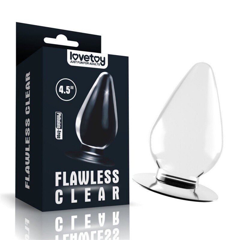 Flawless Clear Anal Plug 4.5 en #039 en #039