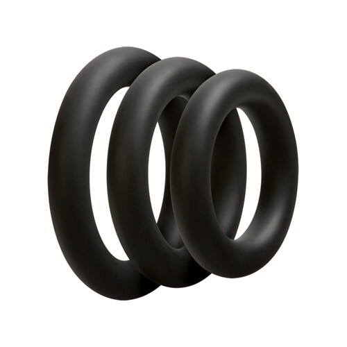 Driedelige cockring set - Dik - Zwart