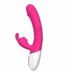 Foxshow Stimulator Silicium Vibrator 7 functie, 7 Zuigmodus Verwarming