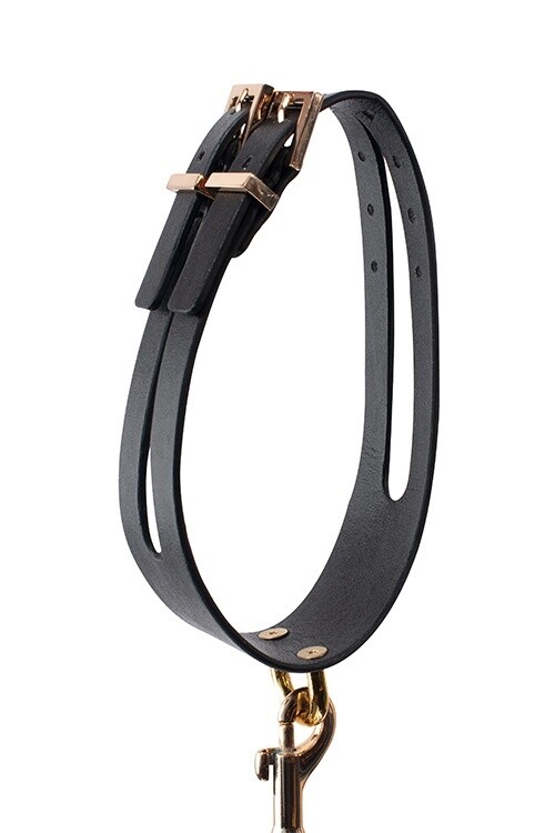 GP PREMIUM HALSBAND RIEM SET ZWART