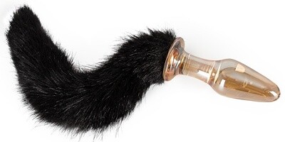 GLASS PLUG WITH TAIL Butplugg met Staart