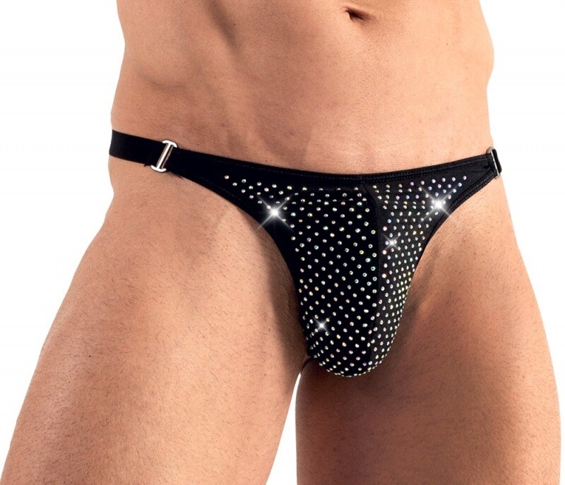 Glitter String met Diamantjes voor Mannen