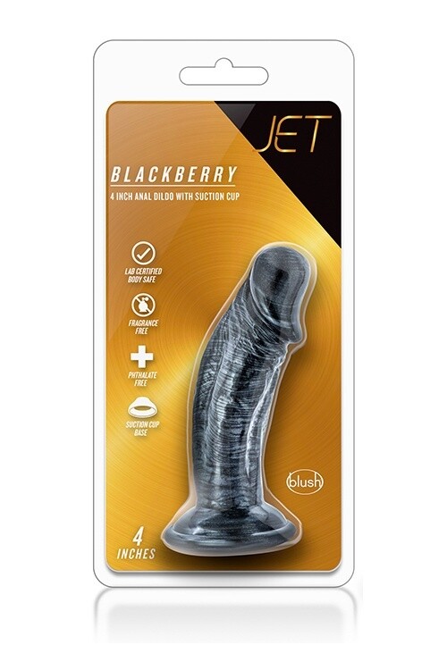 JET BLACKBERRY 4 DILDO CARBON METALIC