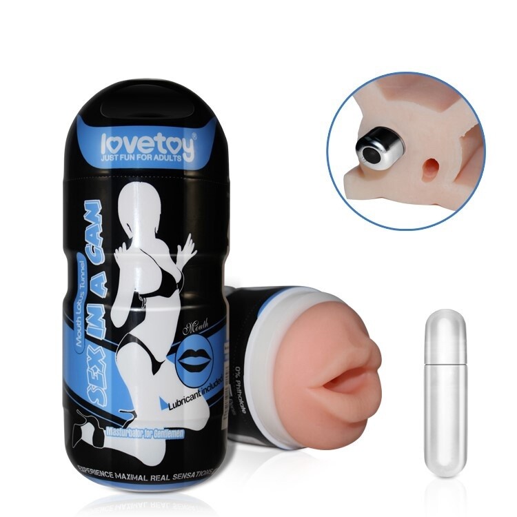 MASTURBATOR SEX IN A CAN Vibratie Blauw