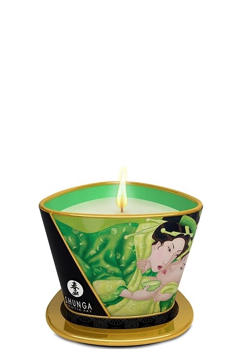 MASSAGE KAARS EXOTISCHE GROENE THEE 170ML