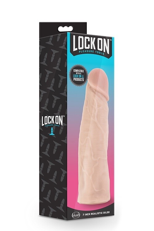 LOCK ON 7INCH REALISTIC LOCK ON DILDO
