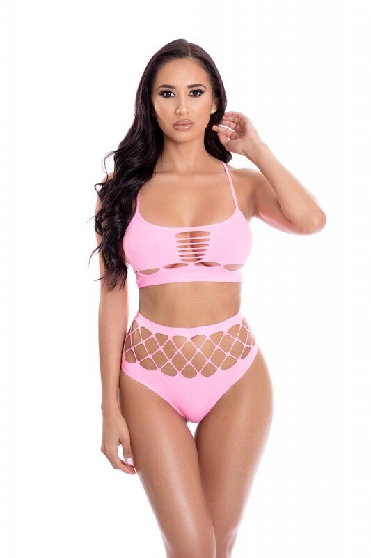 NEON DREAMS 2PC BH SET ROZE, OS