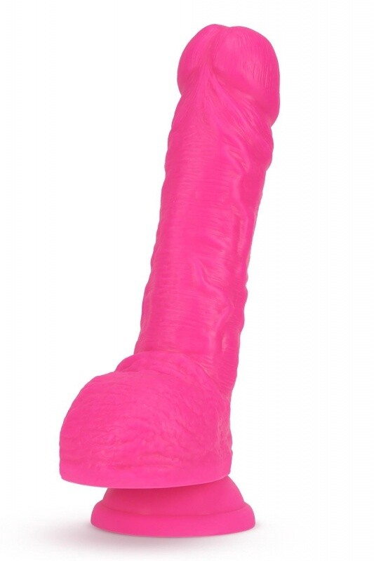 NEO 9 INCH DUAL DILDO NEON ROZE