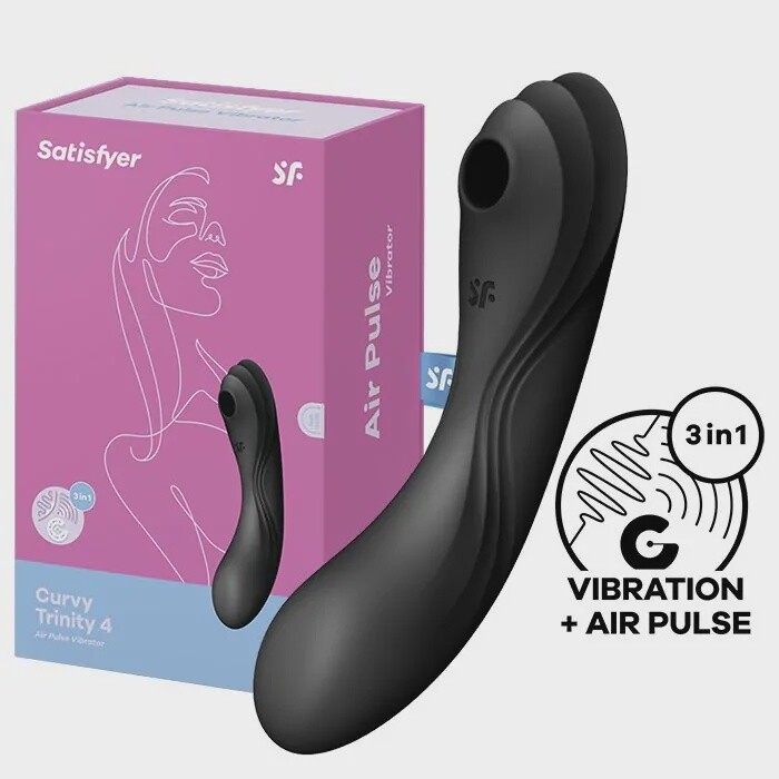 SATISFYER -CURVY TRINITY 4  3-IN-1 VIBRATOR