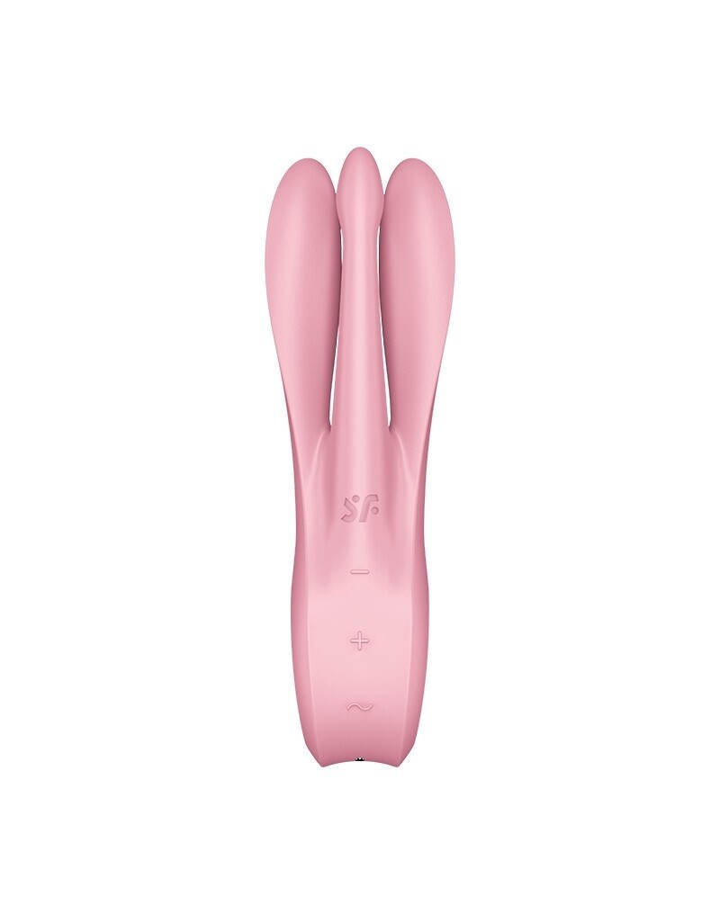 SATISFYER - THREESOME 1 - MULTI VIBRATOR - ROZE