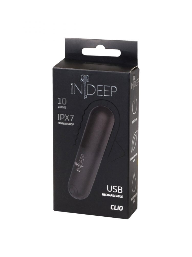 Oplaadbare vibrerende bullet Indeep Clio Black