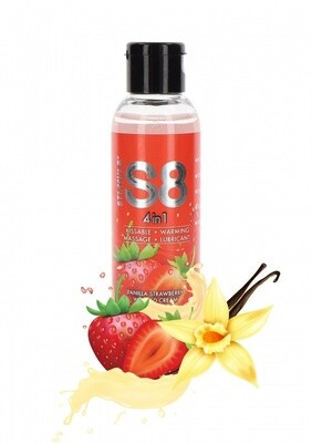 S8 4-in-1 Dessert Lube 125ml Aarbei