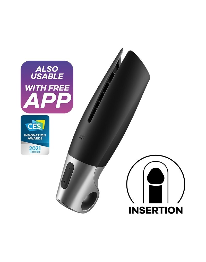 SATISFYER POWER MASTURBATOR (MET APP)