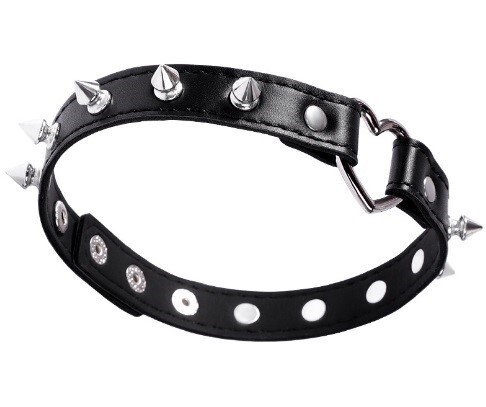 Spiked Game Collar Black Fetish Love